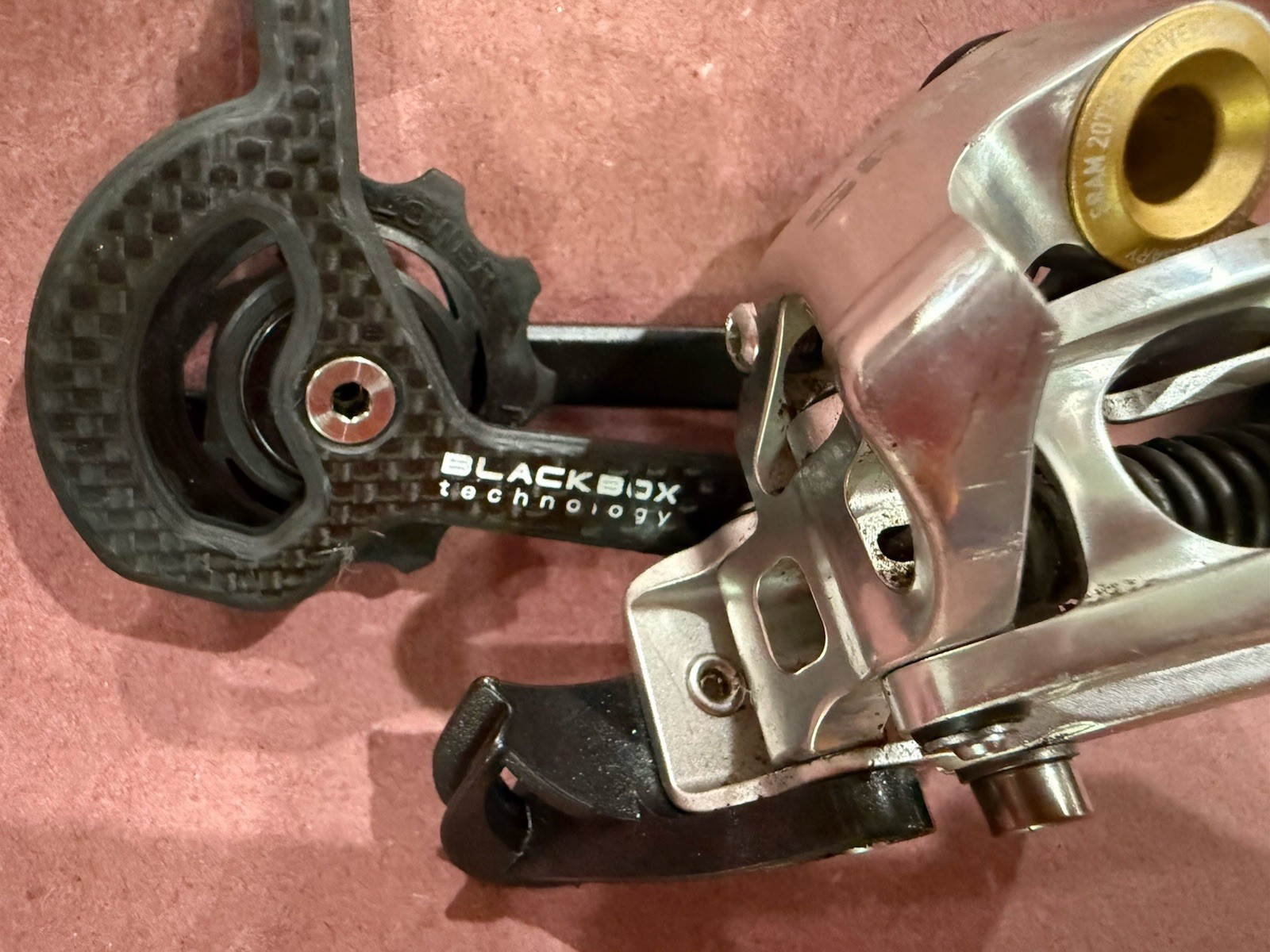 USED SRAM XO 20TH ANNIVERSARY GOLD EDITION VERY GOOD SHAPE REAR DERAILLEUR