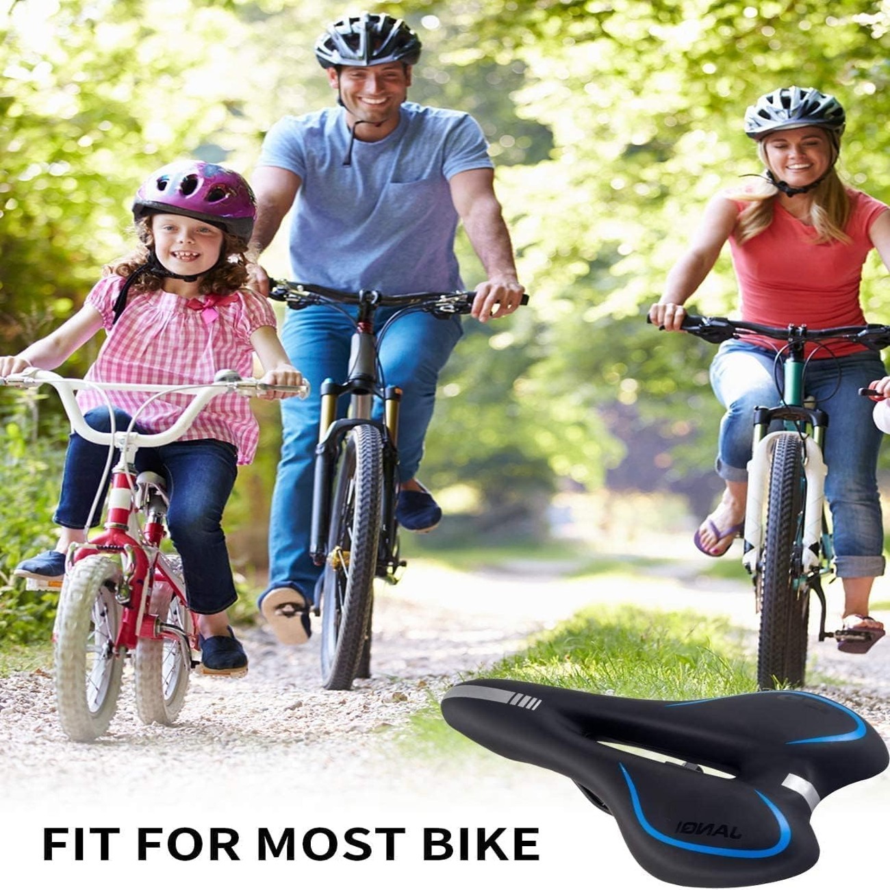 Bike Seat Cushion Gel Padded Saddle Cover – Comfortable Breathable Bicycle Seat