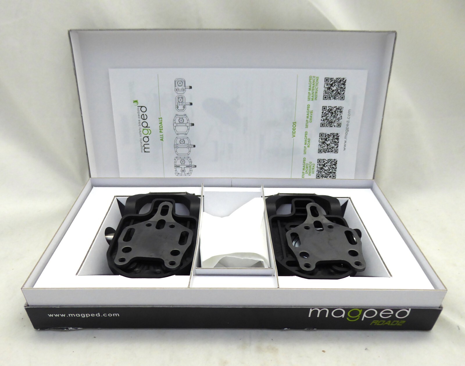 Magped Road2 Magnetic Pedal 200n Gray, Titanium Spindle, Carbon Body