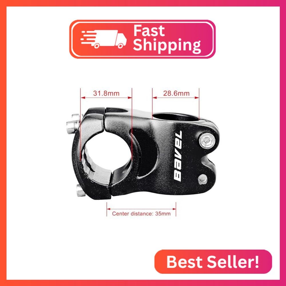 Aluminum Alloy Fixed 31.8mm Cycling Mountain Bike Short Handlebar Stem Riser