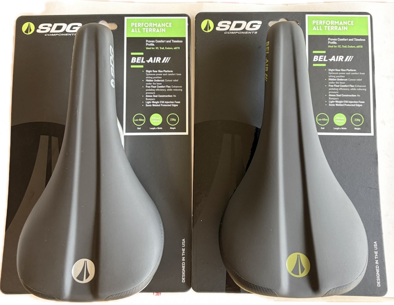SDG BEL-V3 Lux-Alloy Rail Bike Bikecyle saddle Black/Silver or Black/Olive