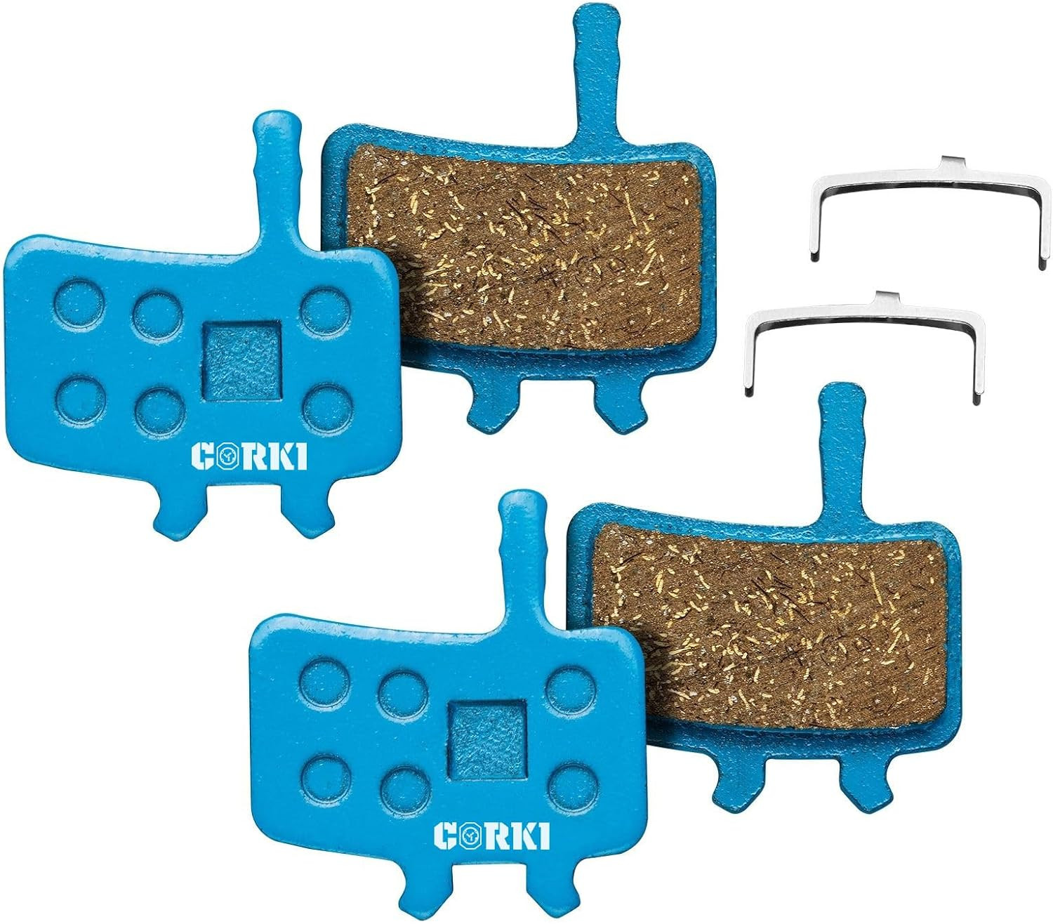 2 Pairs Bicycle Disc Brake Pads for Avid BB7 Juicy 3 5 7 (Resin,Semi-Metallic,Si