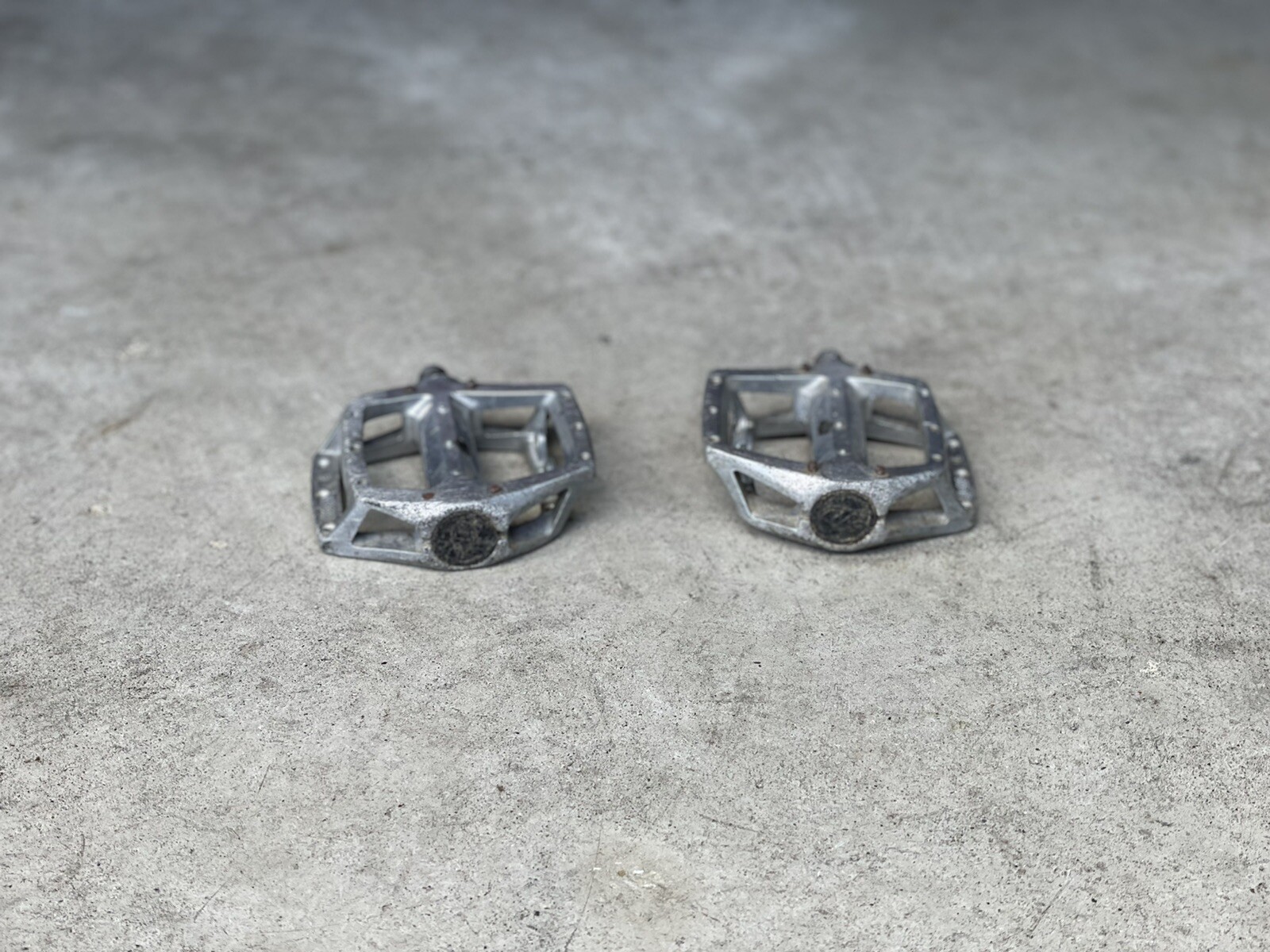 Vintage DK BMX Pedals – Aluminum Flats – Platforms – Mtb Bmx Klunker 1/2”