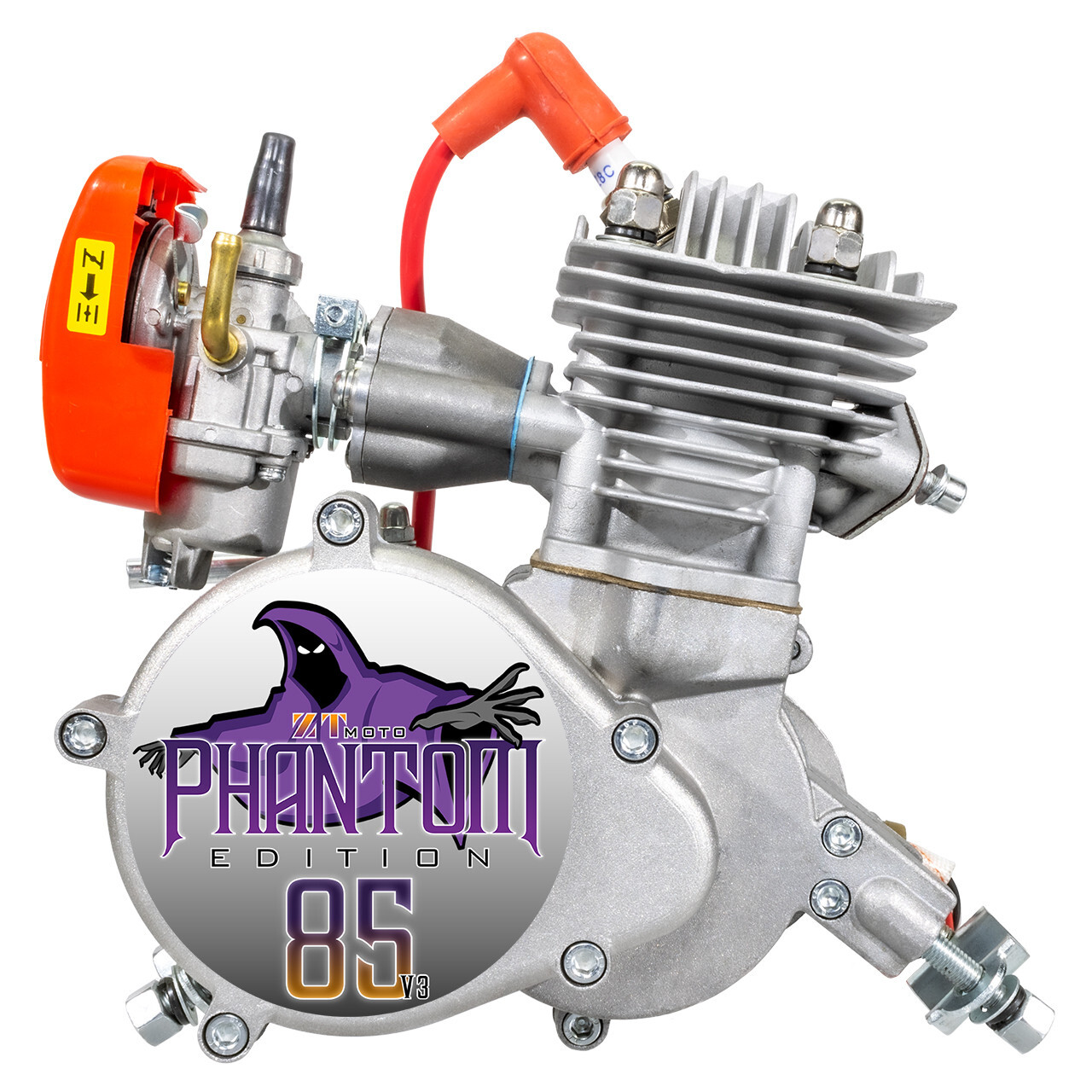 ZTMoto Phantom 85 V3 – Complete 52mm Bore 2 Stroke Motorized Bicycle Engine Kit