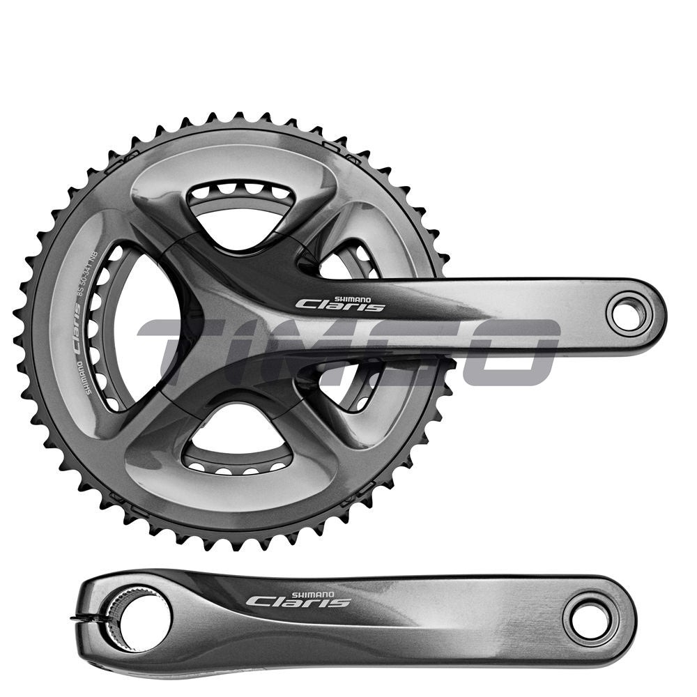 Shimano Claris FC-R2000 2×8 Speed Crankset Hollowtech II 50-34T Bottom Bracket