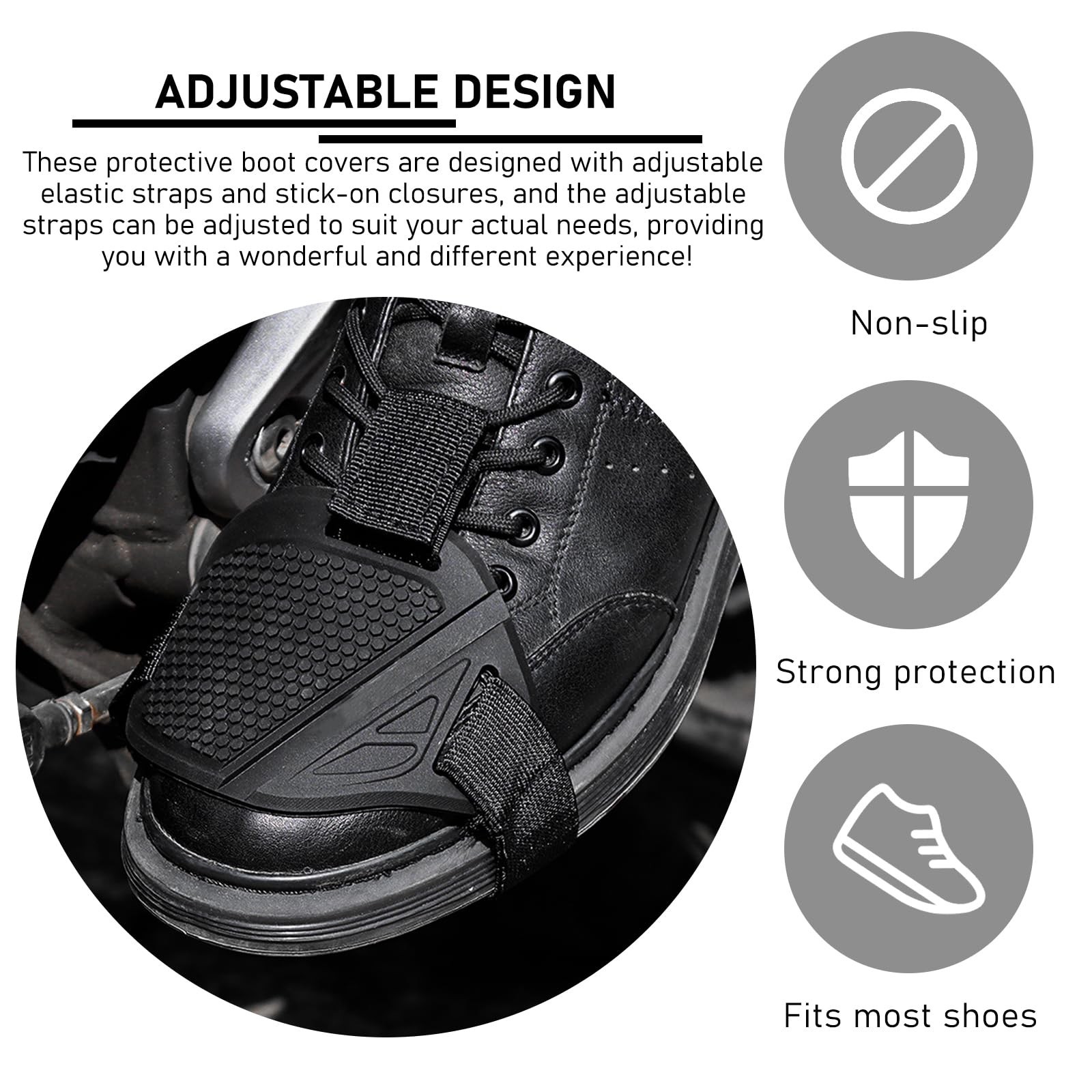 KVAEY 2PCS Motorcycle Shift Pad, Anti-Slip Rubber Protective Motorcycle Boot …
