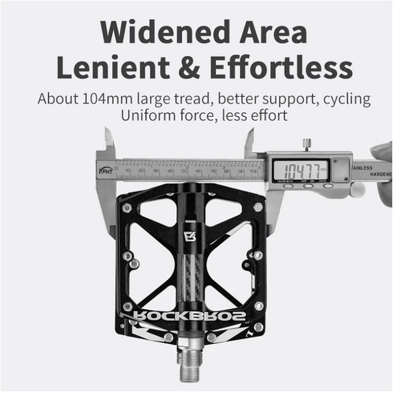 ROCKBROS Bicycle Pedals Sealed DU Bearing Aluminum Cycling Bike Pedals Non-slip