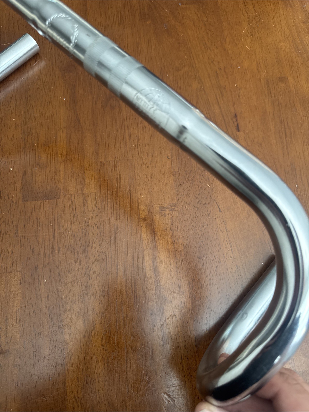 Vintage Fuji Nitto OLYMPIADE 112 Drop Handlebar 390 25.4 Clamp Silver Japan