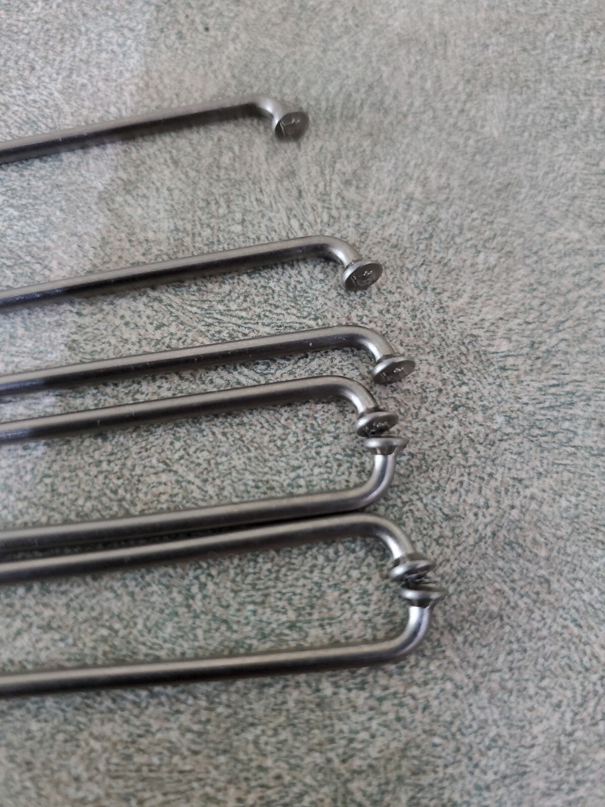 DT SWISS STAINLESS STEEL BUTTED SPOKES 267mm x 2.0/1.8mm LOT of 7 nos