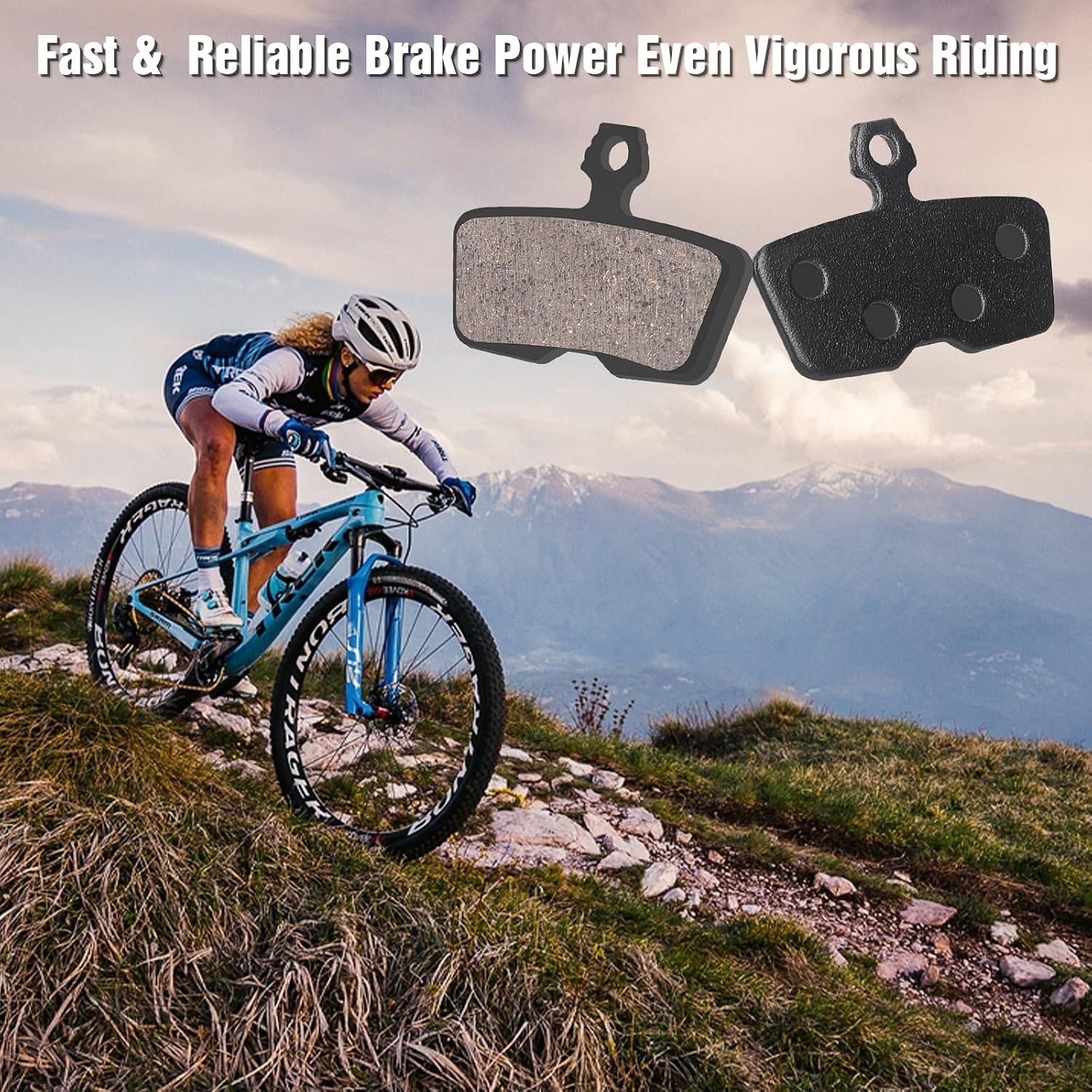 4-Piston MTB Bike Brake Pads Compatible with SRAM Code,Code R,Code RSC and Gu…
