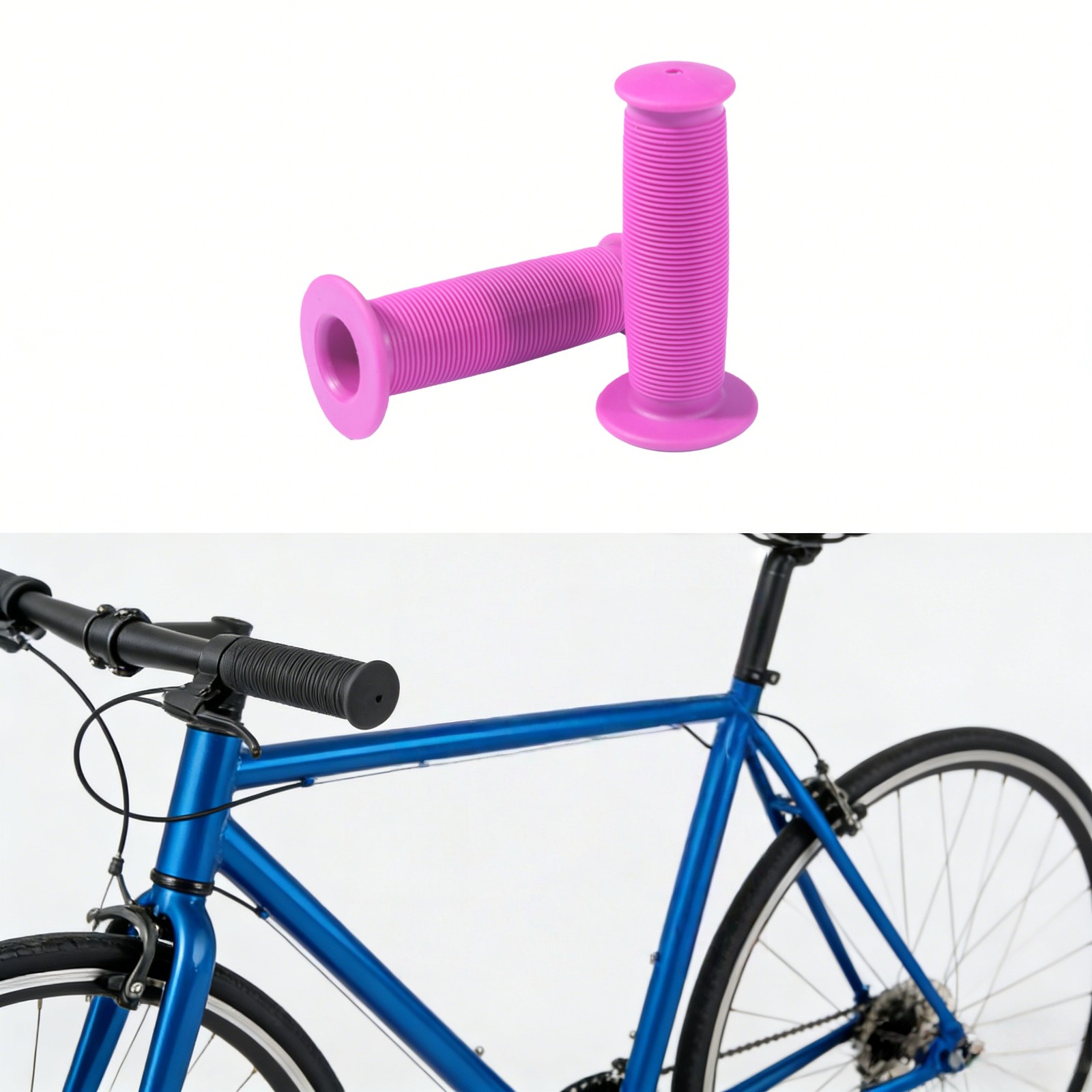 Bike Handlebar Grips Cover New Non-Slip Soft Rubber Short Bicycle Grips Cover