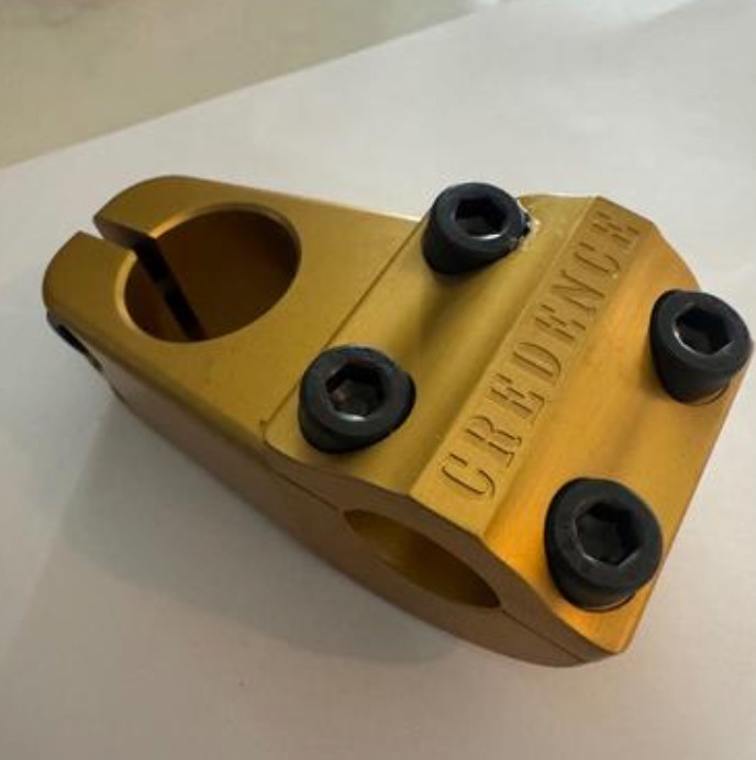 S&M BMX CREDENCE STEM OFF GOLD BIKE BIKES NECK BRONZE YELLOW CCR 52 52MM