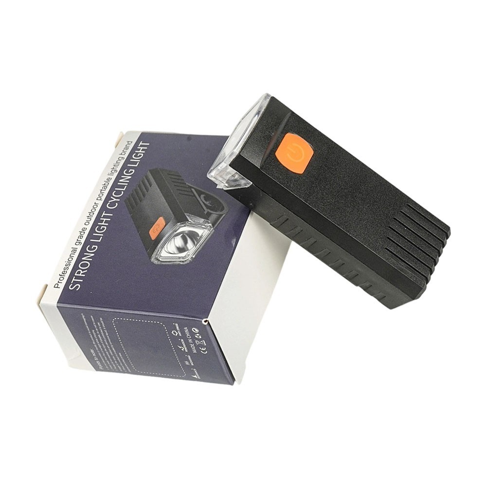 Waterproof Rechargeable Front Light for Bicycle 38g Black Compact Size