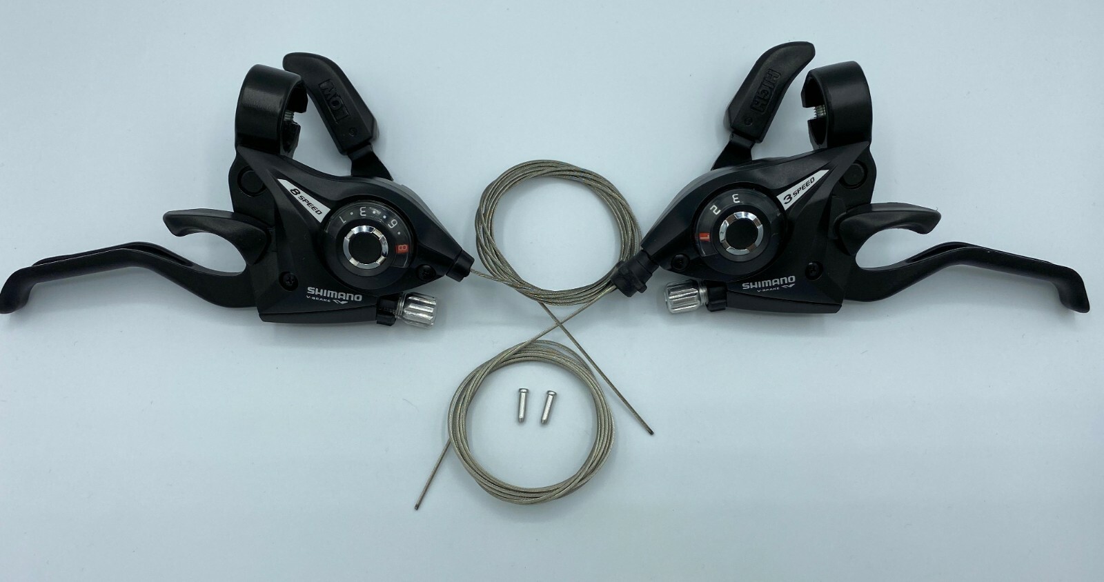 Shimano ST-EF51 3×7/8/9 Speed Shifters / Brake Levers Combo Kit Black/Silver