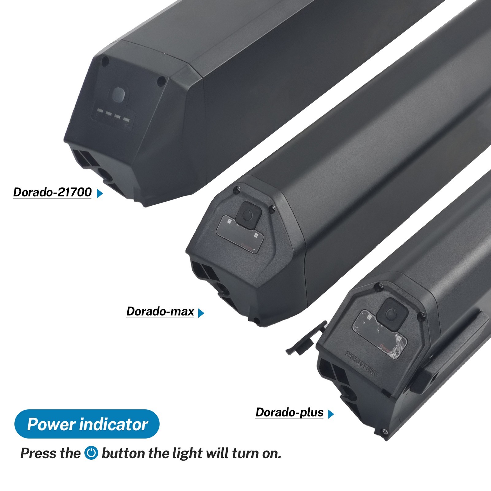 Reention Dorado 48V 13ah 17.5ah 21ah 25ah for NCM Aspen HYSINTEC ebike battery