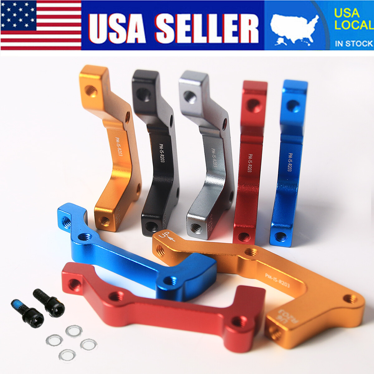 PM/IS Disc Brake Adapter 180/203mm MTB/Road Bike Bicycle Front Rear Rotor Adapto