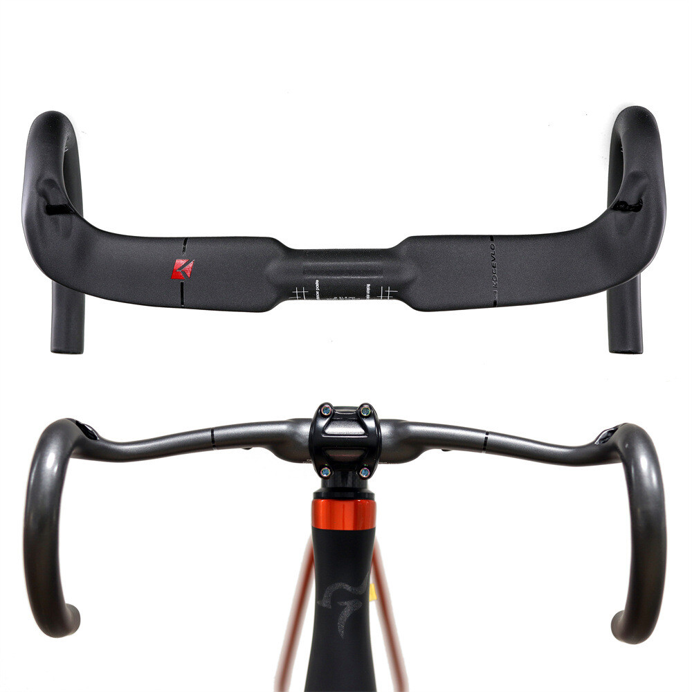 Carbon Fiber Drop Bar Aero Bar Road Bike Handlebar 31.8*380/400/420/440mm Matte