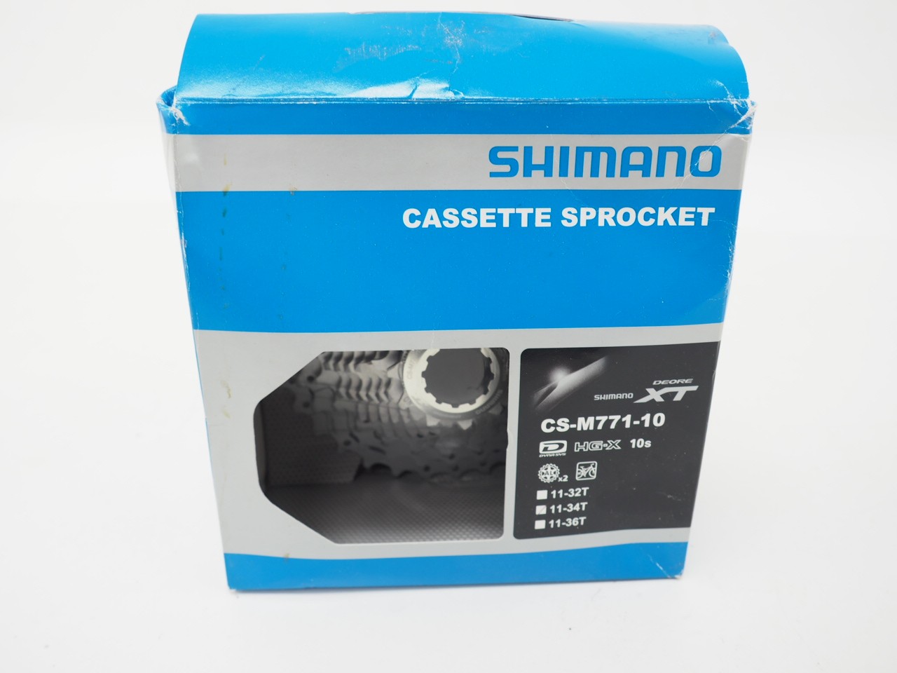 New! Shimano CS-M771-10 Mountain Bike Cassette 10-speed 11-34T Silver HG