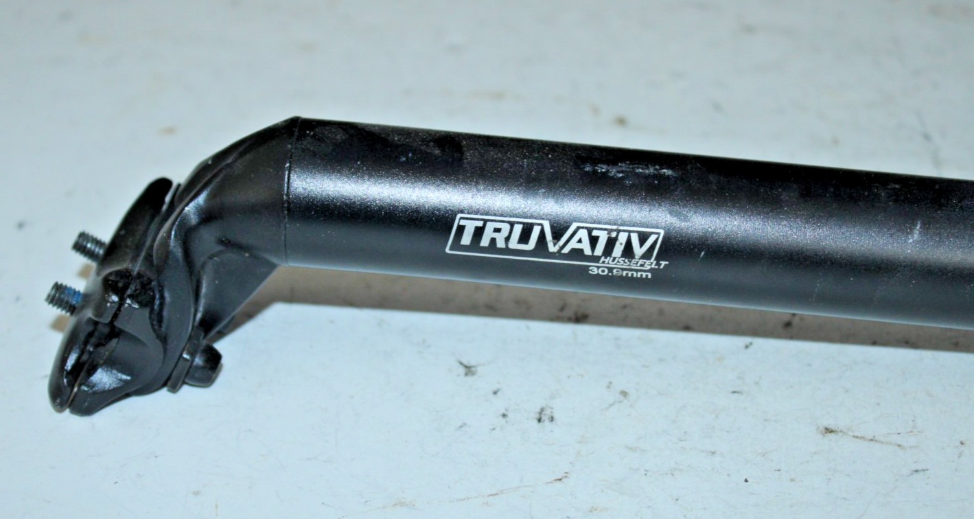 TruVativ Hussefelt Seatpost Seat Tube 350/30.9mm 30mm Offset Black Gravel Road ~
