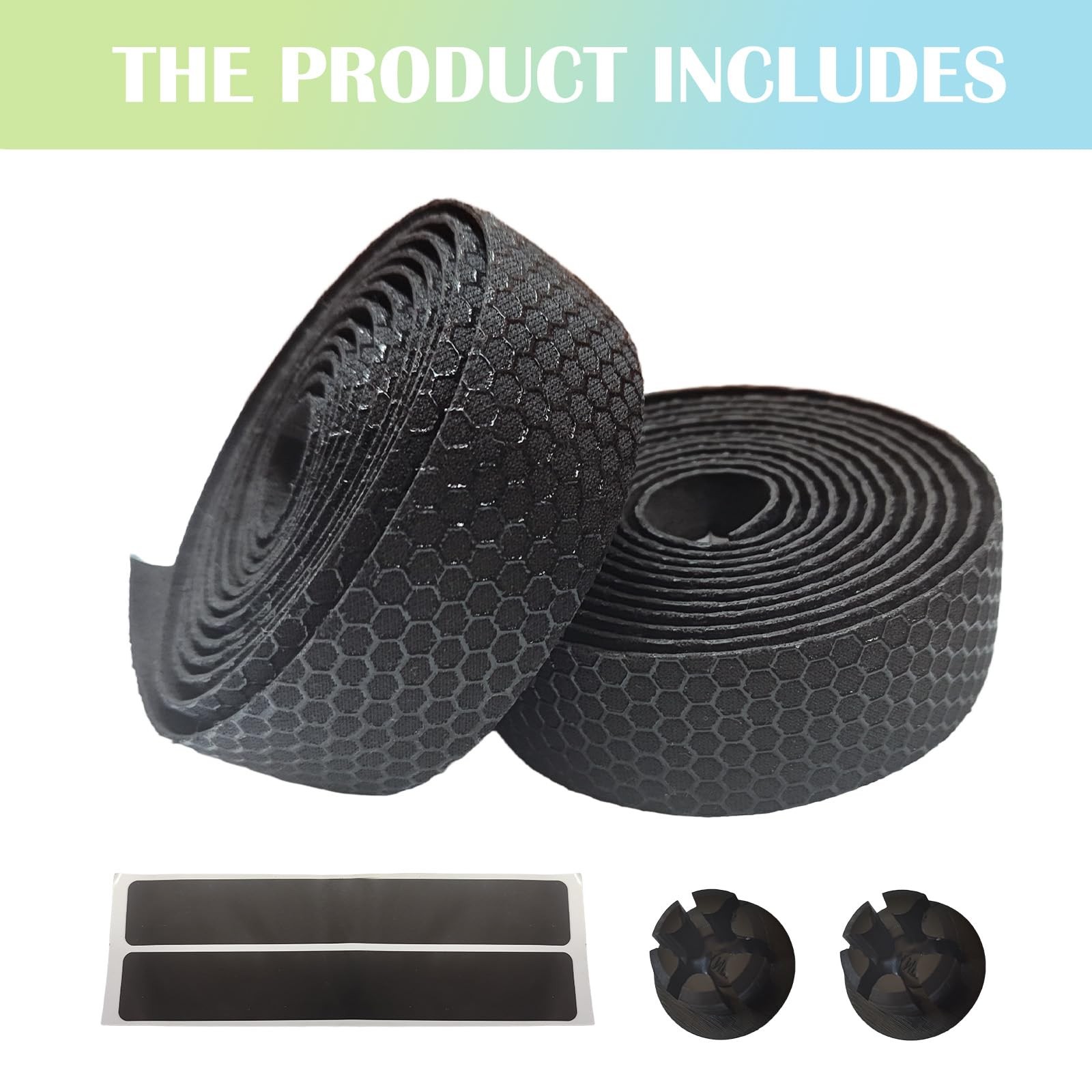 2 Rolls Bike Handlebar Tape Bicycle Cycling Handle Bar Wraps for Road Bikes MTB