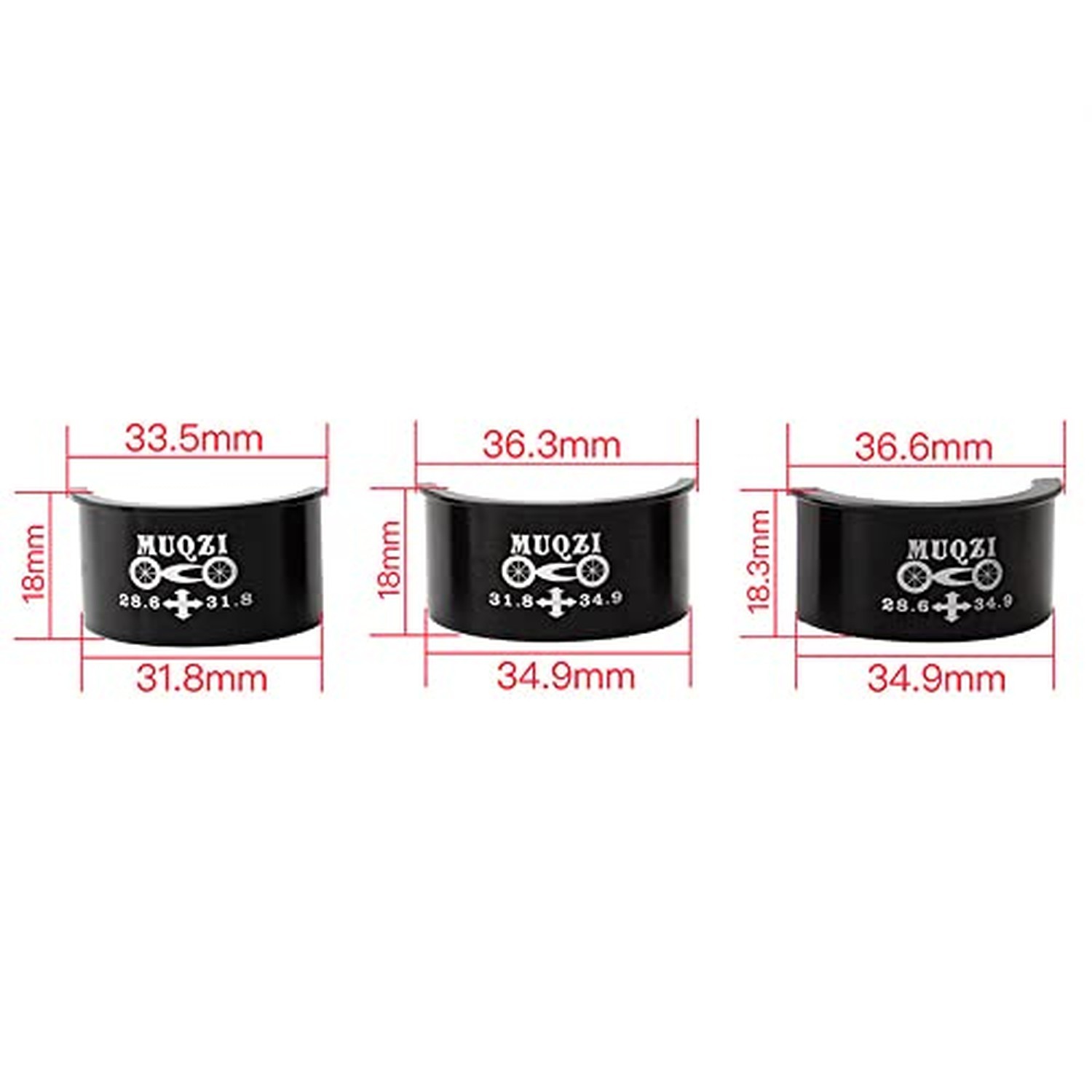 Front Derailleur Clamp Shim Spacer Adapter Kit, Various Size Options of 28.6 …