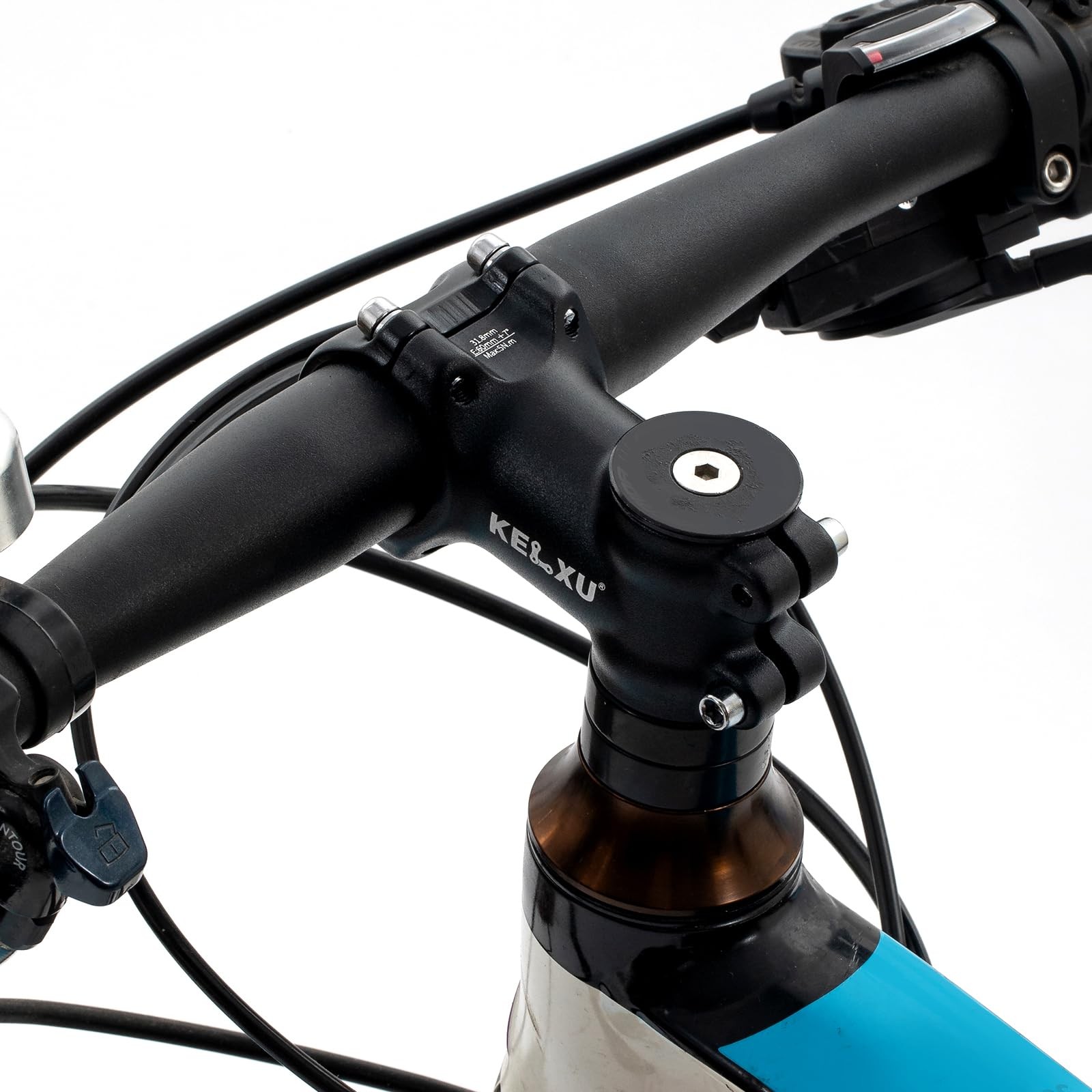 31.8mm Bike Stem 60mm 7-Degree Lightweight Aluminum Alloy Handlebar Stem with…
