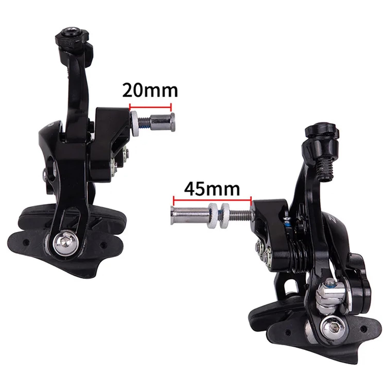 Double Pivot Road Bike Brakes – Aluminum Side Pull Caliper Set for Front and Rea