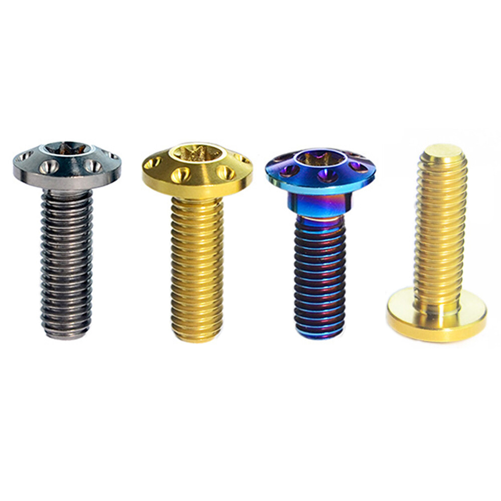 M8x20 25 30 40mm Titanium Screws Inner Torx Petal Head Motorcycle Brake Bolts