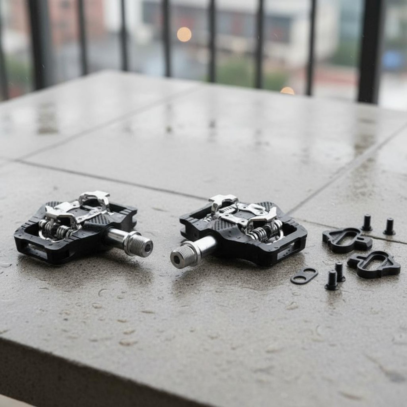 Double-Sided Side Clipless Pedal CNC Machined for Mountain Biking, Commuters