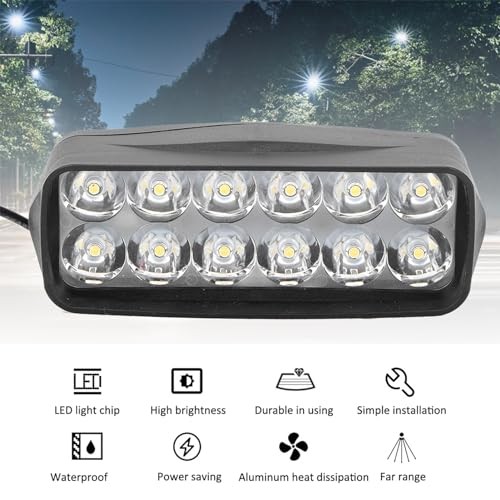 Ebike Headlight 12V-100V 1200lm Universal Bar Light for Ebike, Electric Bike