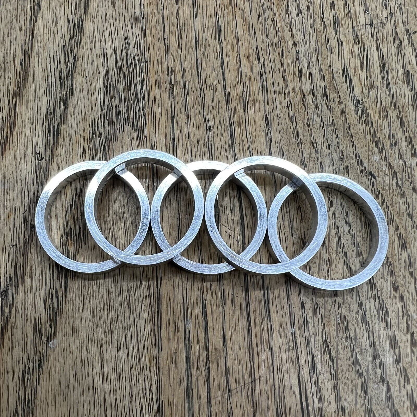 Wheels Manufacturing 5mm 1 1/8″ Inch Headset Spacers, Silver, Bag of 5
