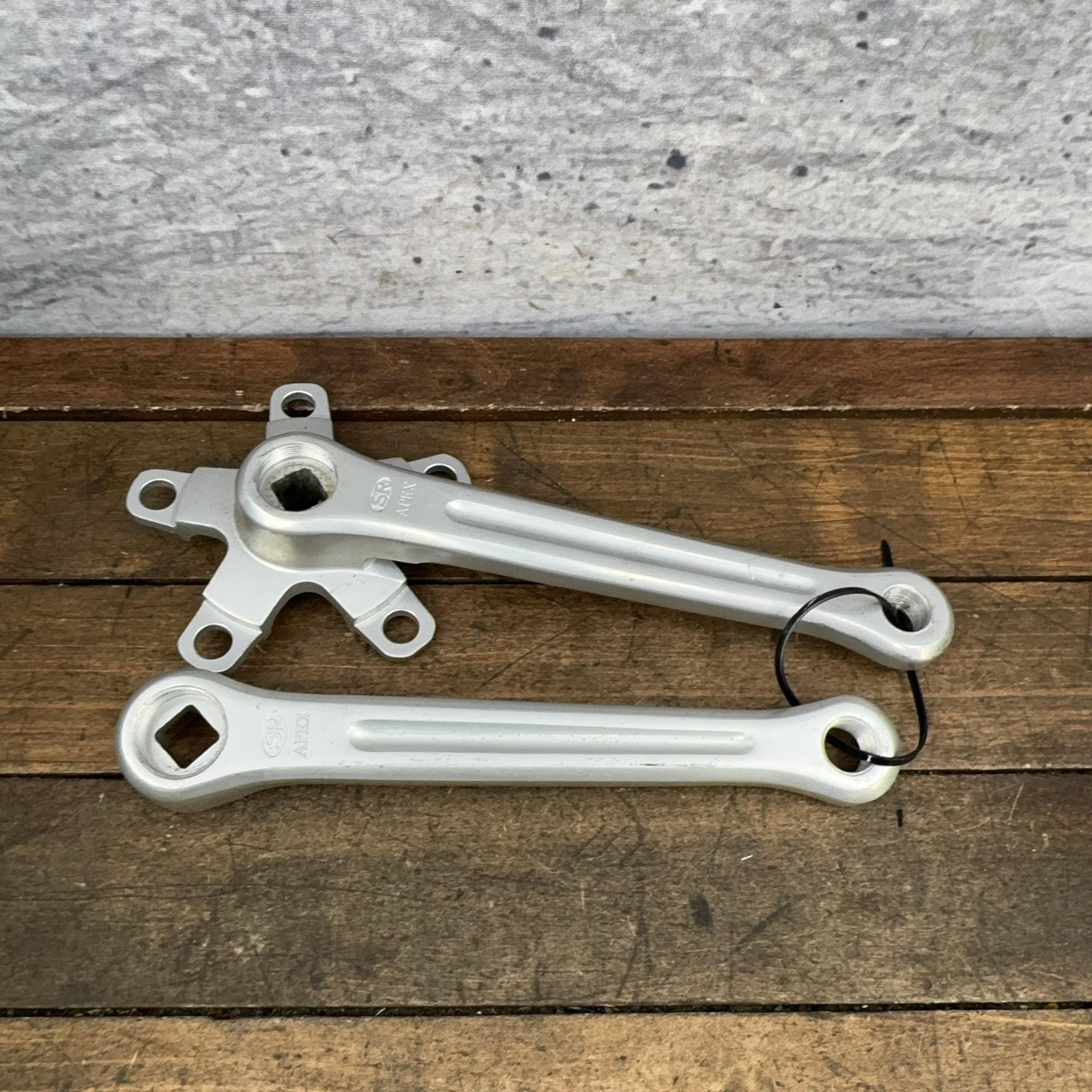 Vintage SR Apex Crank Set 170 Mm 86 BCD NOS Square Taper Double 70s Road Japan
