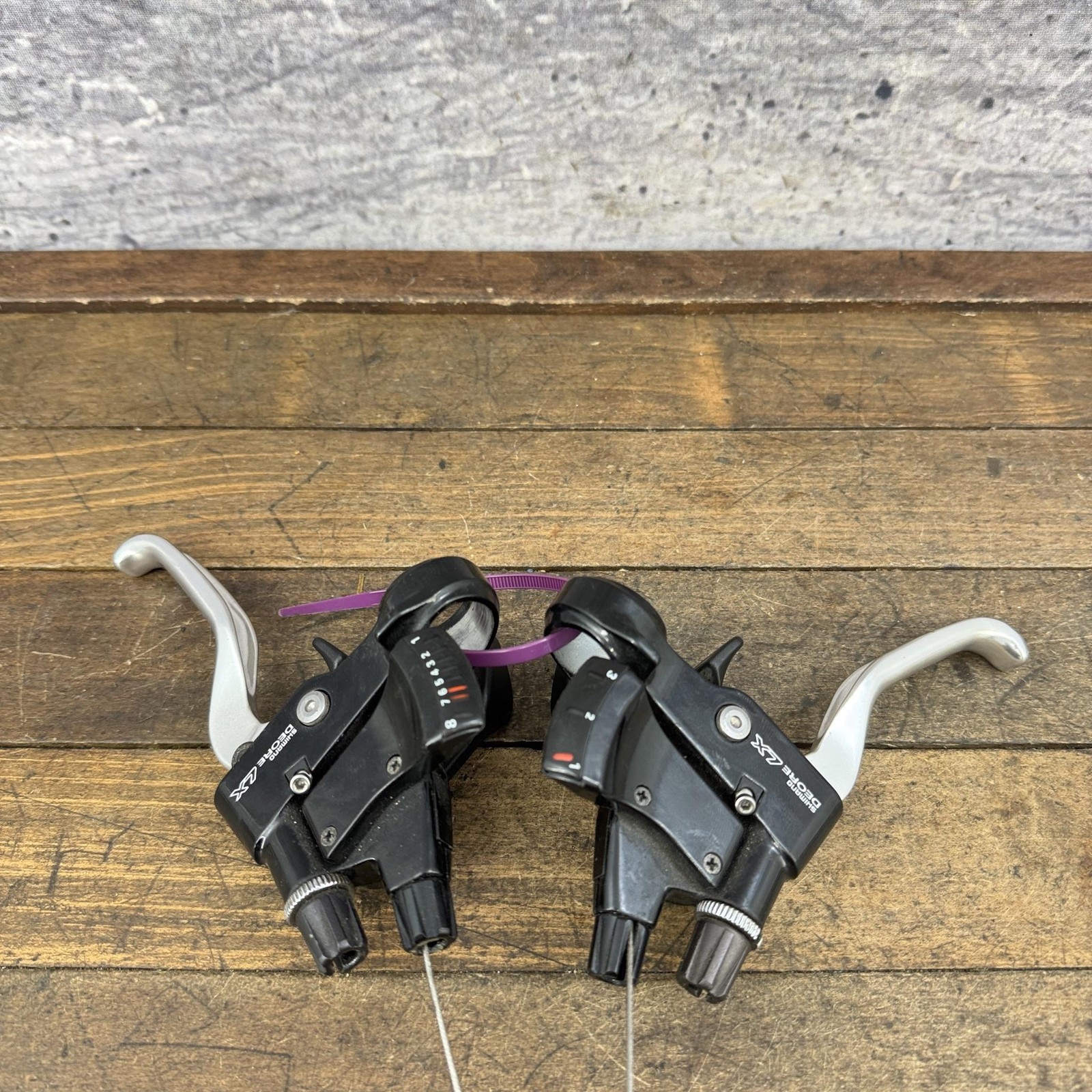 Vintage Shimano Deore LX ST-M567 8s Shifter Brake Lever Set Trigger 90s 3×8 MTB