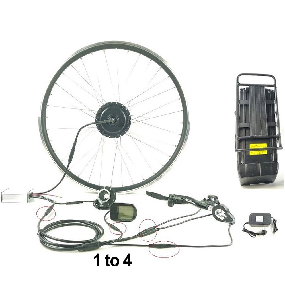 Brand New Extension Cord Electric Bicycle For Controller Waterproof 1 To 4