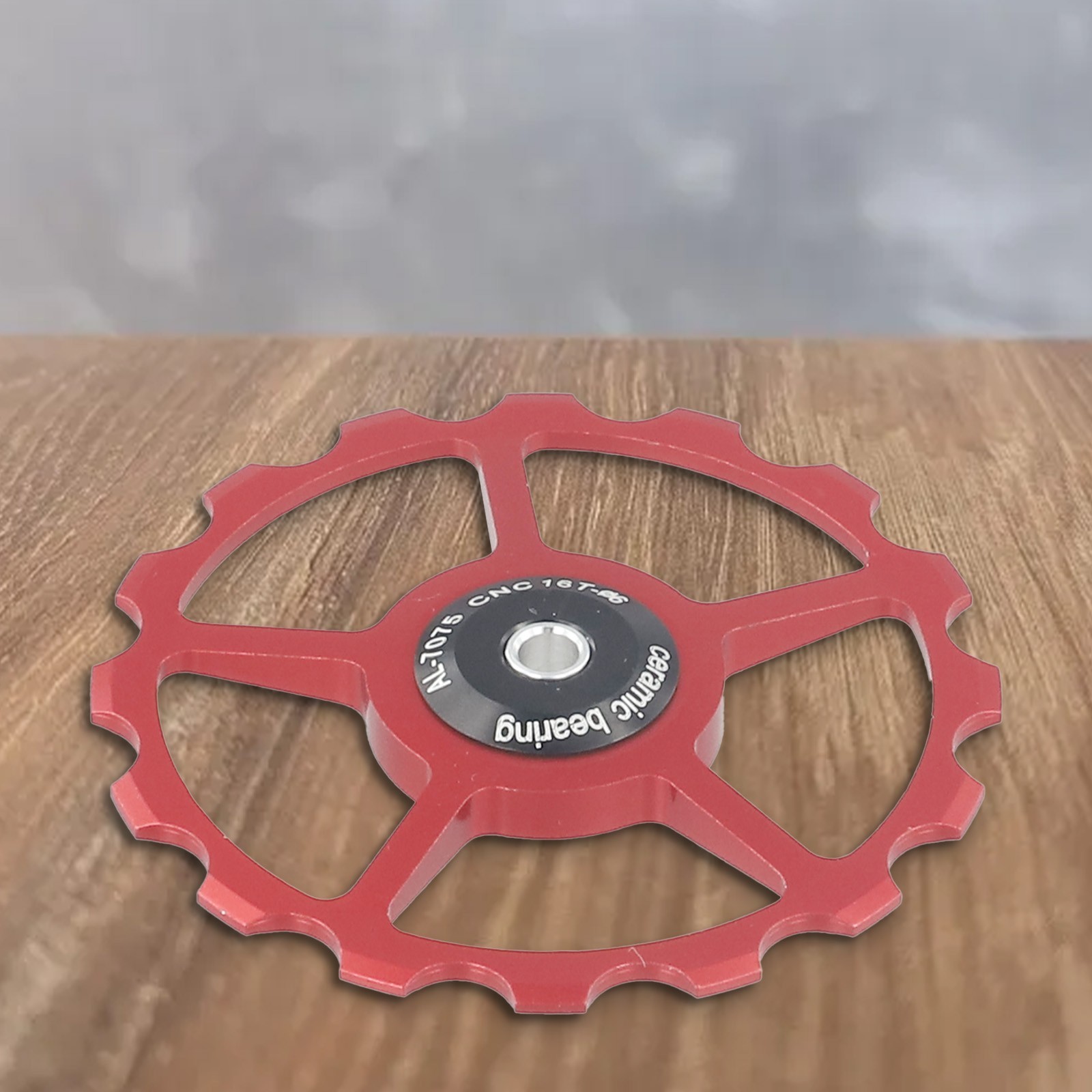 Pratical Rear Derailleur Pulley Aluminum Alloy Ceramics Sealed Steel Bearing
