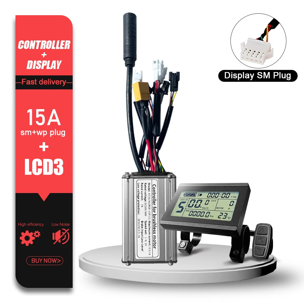 KT Electric Bike Sinewave Controller 36V48V 15A/17A/22A/25A/30A with LCD Display