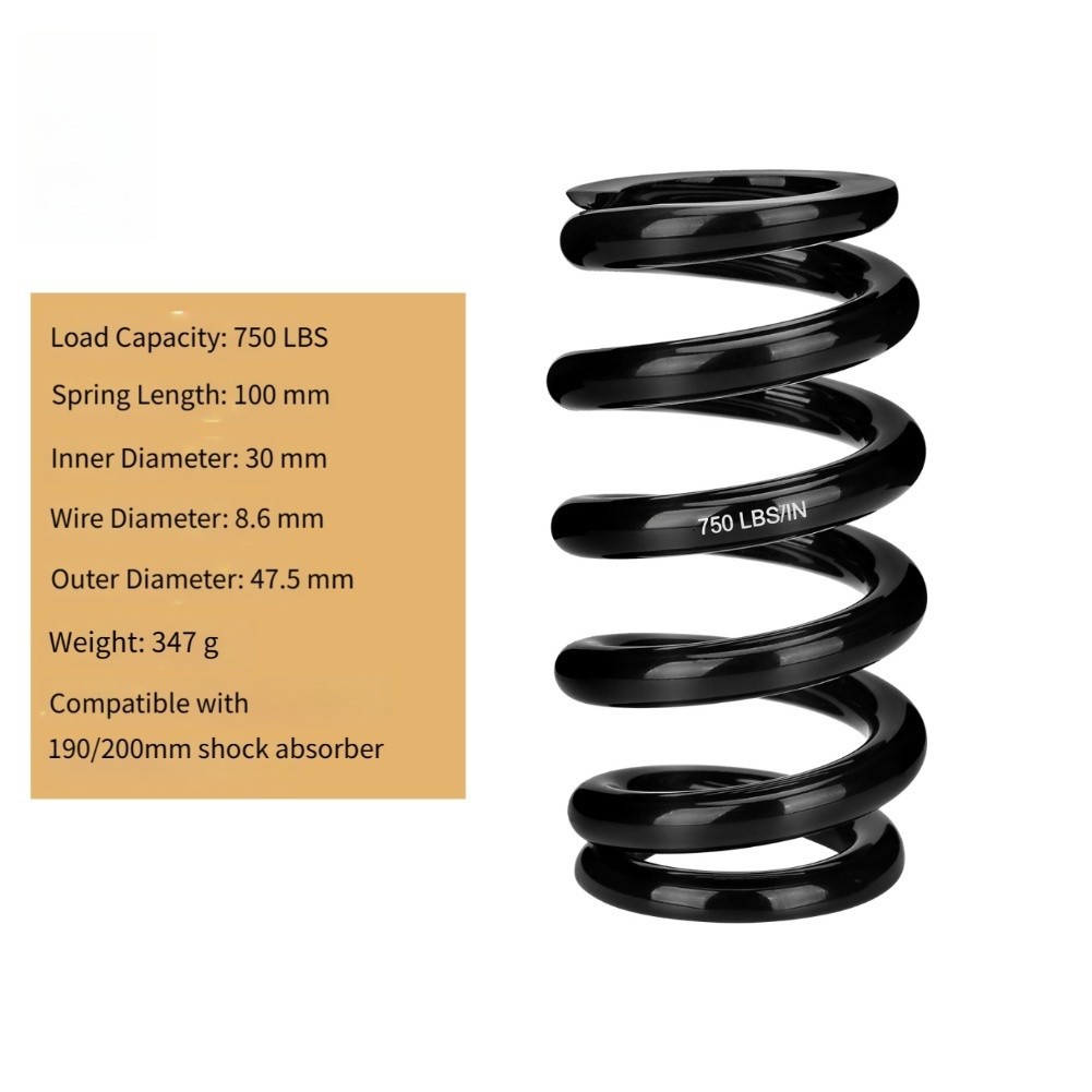 Heavy Duty Rear Shock Absorber Spring 30mm Inside Diameter 350 650 LBS Range