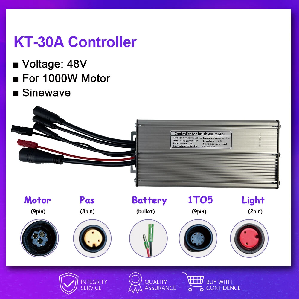 Brushless Motor Controller for E-bike 15A-50A 250W-3000W Wheel Motor Controller