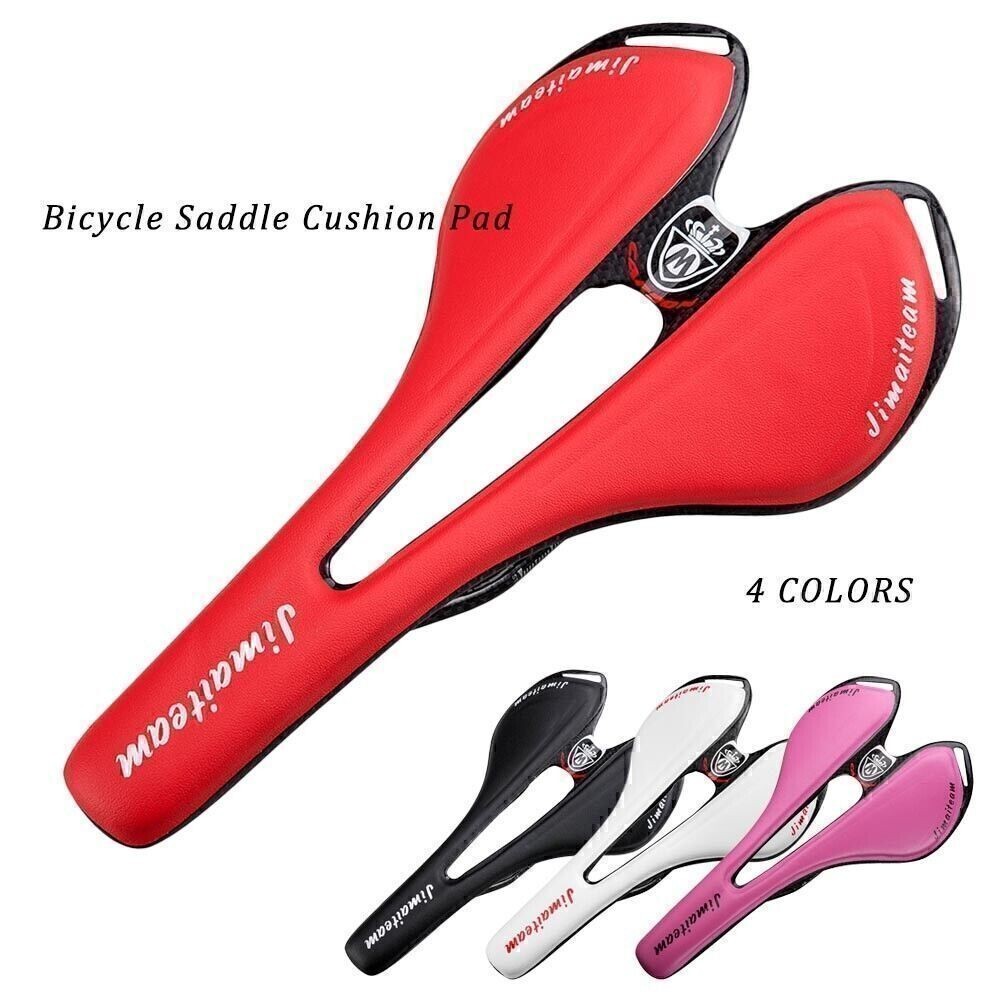 Mountain Bike Road Bicycle Seat Saddle Pad Racing Bike Carbon Fiber Hollow