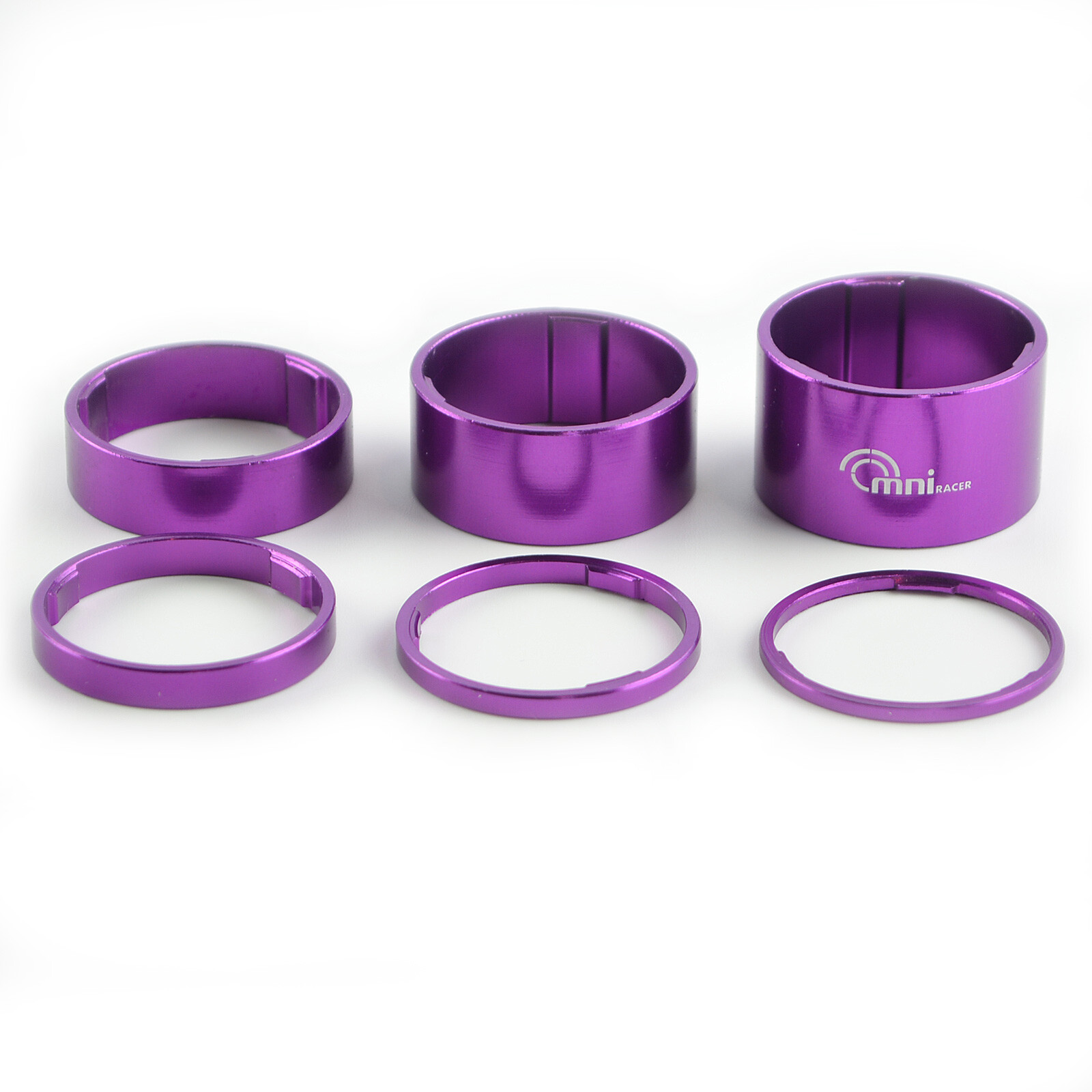 1-1/8″ OMNI Racer WORLDS LIGHTEST Alloy Headset Spacers 2,3,5,10,15,20mm PURPLE