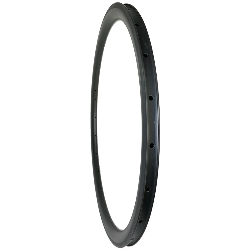 700c Carbon Road Bike Rim Asymmetry V Brake Tubeless Wheels Matte/Glossy Finish