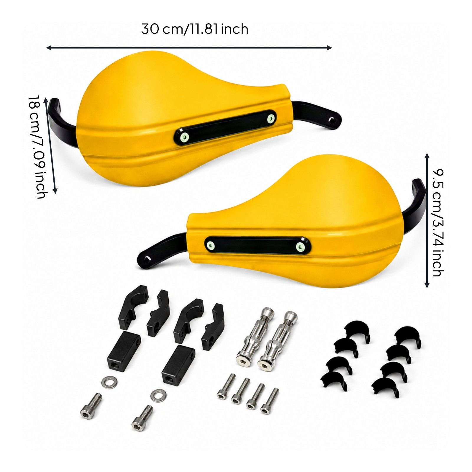 Motorcycle Handlebar Guard with Mounting Bracket Universal Fit Motorcycle