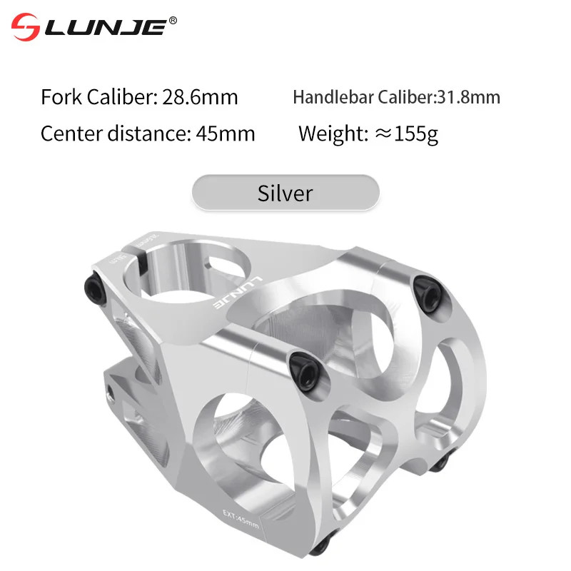 CNC Bicycle Stem 31.8/35Mm MTB Bike Table Power Aluminum Alloy 45MM Road Bike Ha