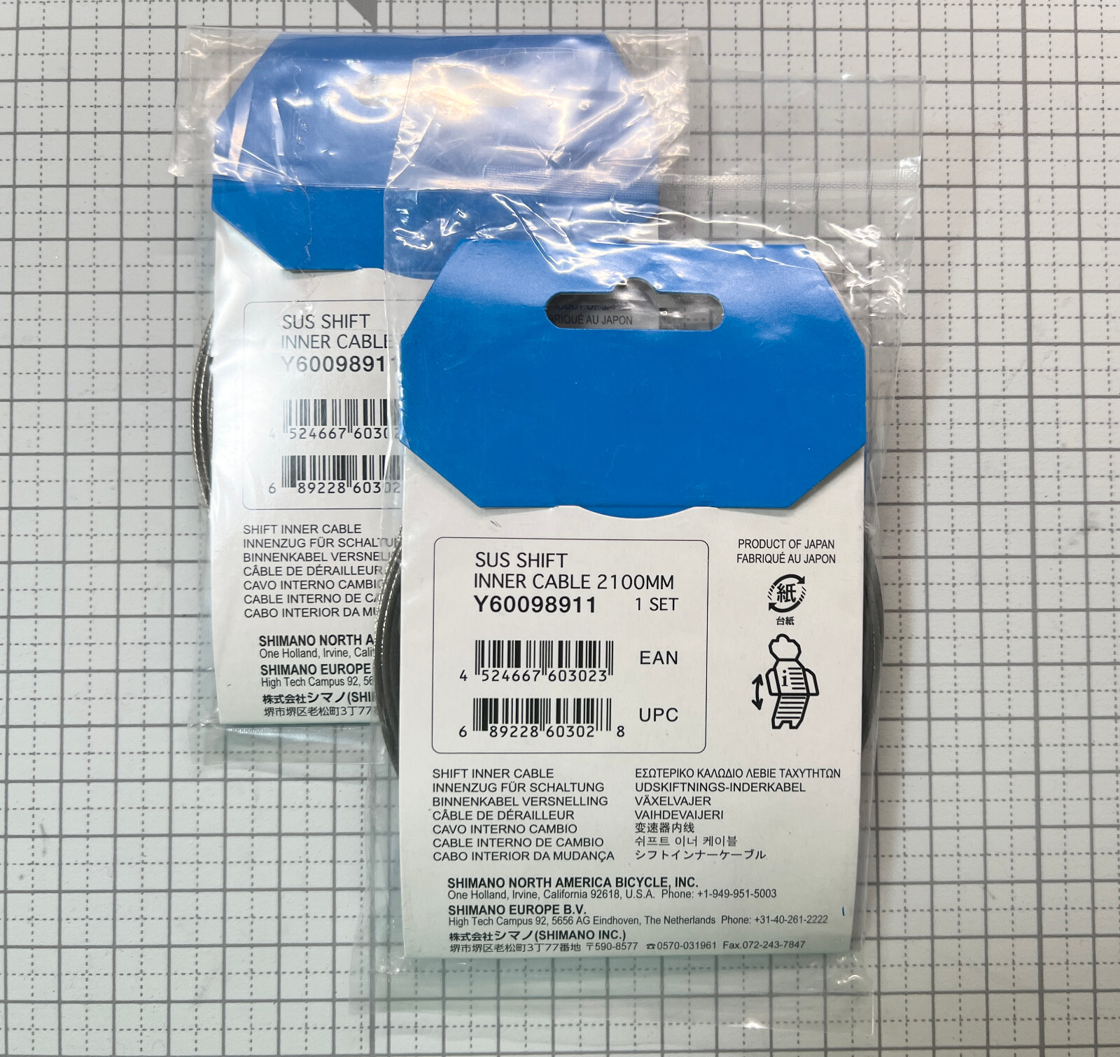 SHIMANO SUS SHIFT INNER CABLE 2100mm 2pc Y60098911 Expedited fr Japan