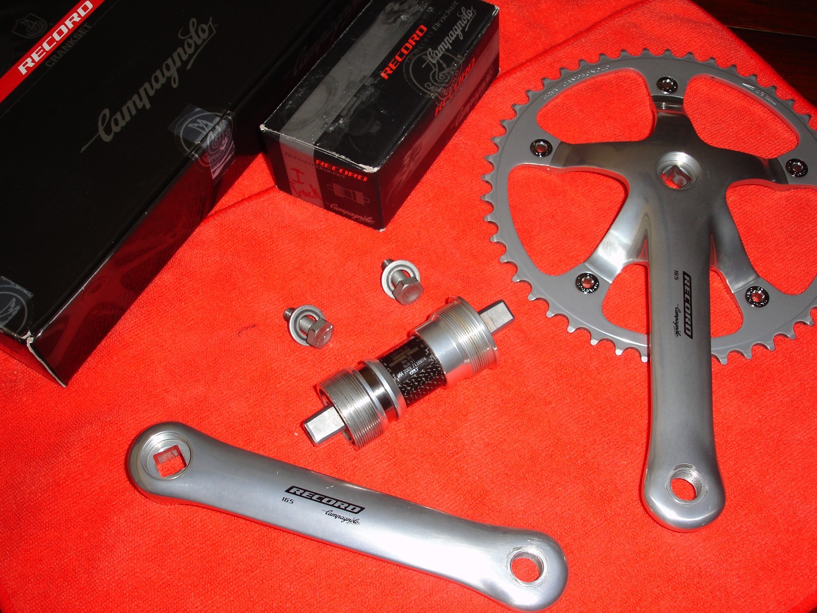 Campagnolo Record Pista Crankset with Italian Threaded Bottom Bracket