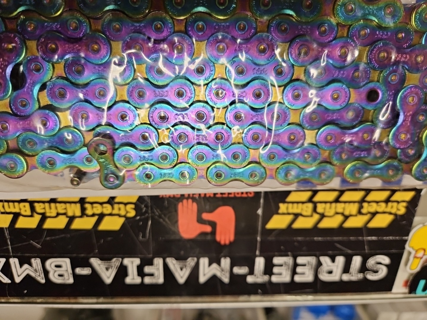 CBR BMX BIKE CHAIN 1/8″ Jet Fuel OIL SLICK COOK BROS RACING SE GT Haro Kink NEW