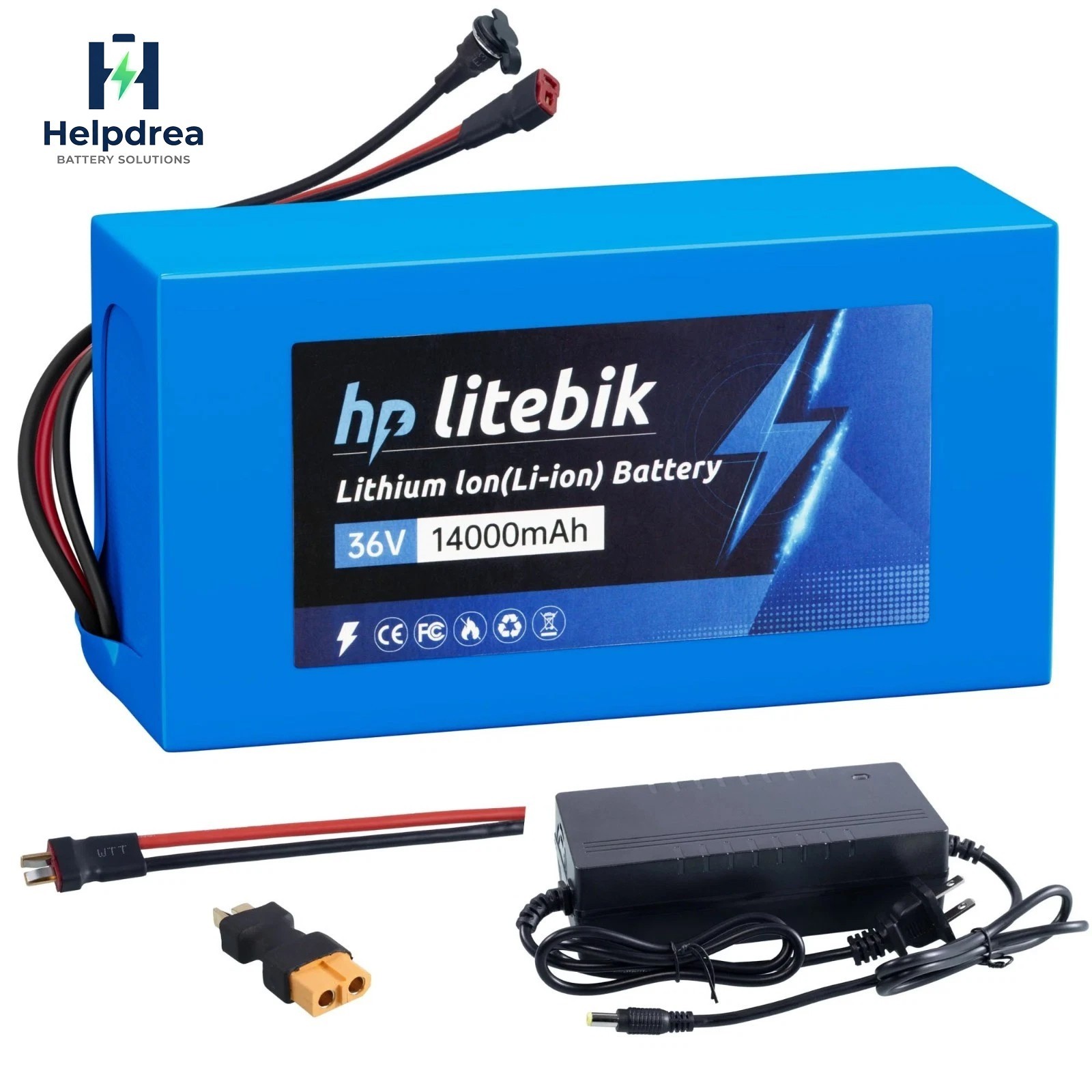 36V 14Ah Lithium ion E-bike Battery w/ 30A BMS 0-1000W Electric Scooter Bike NEW