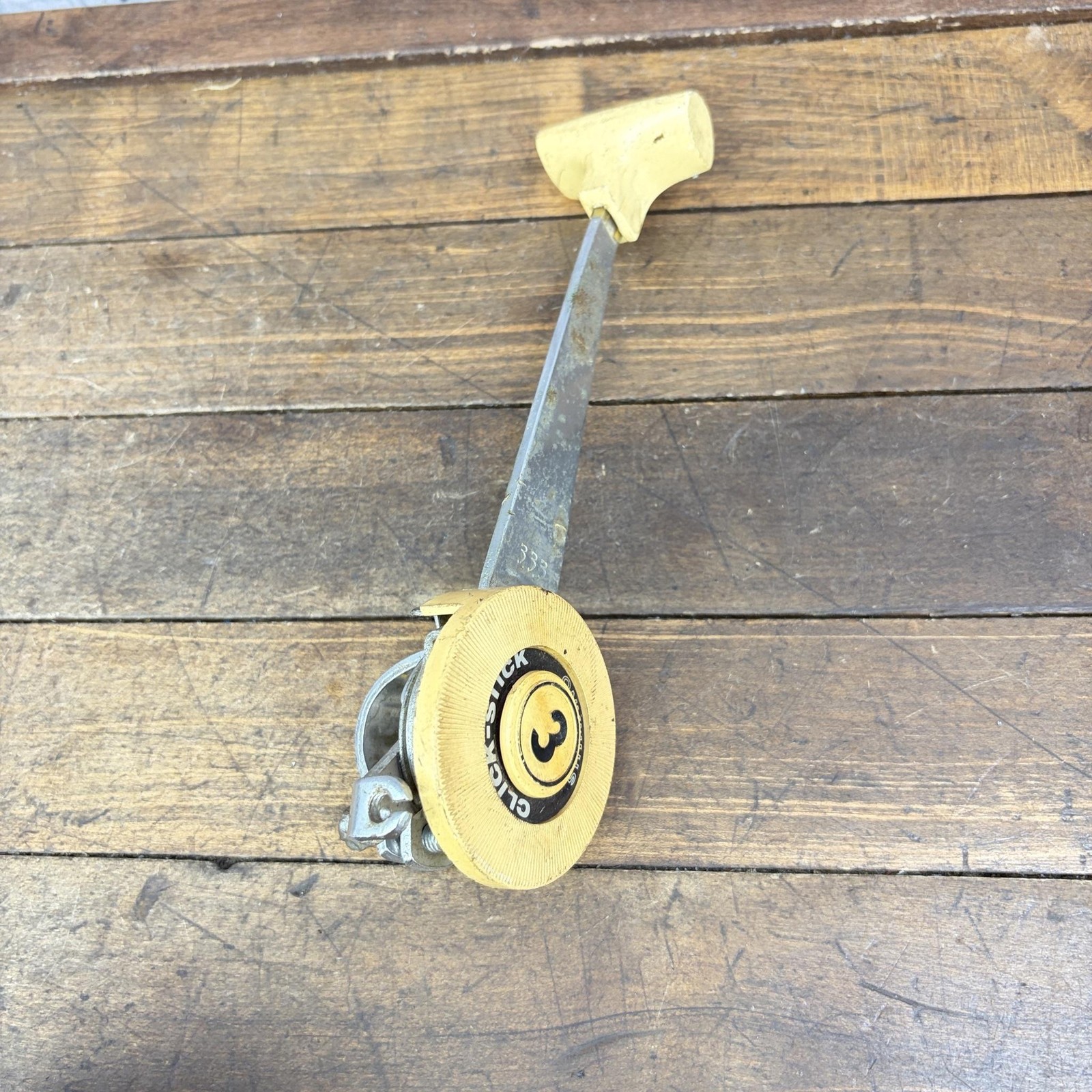 Vintage Shimano Click Stick 3 Speed Shifter 333 3s Yellow Muscle Bike Frame 70s