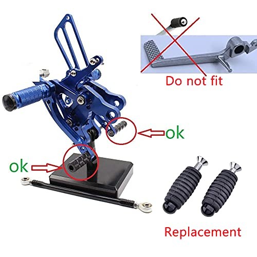 CNC Motorcycle Knurled Shifter Peg Anti-Skid Gear Shift Brake Lever Foot Pegs