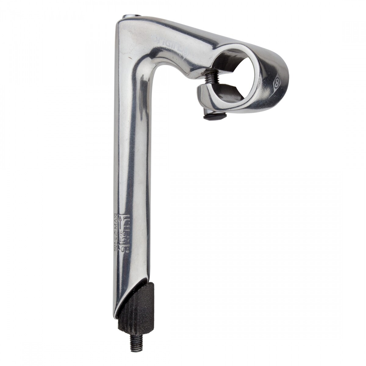 Origin8 Classic Sport Quill Stem Quill Stem 80mm 26mm -18 Deg Silver Aluminum